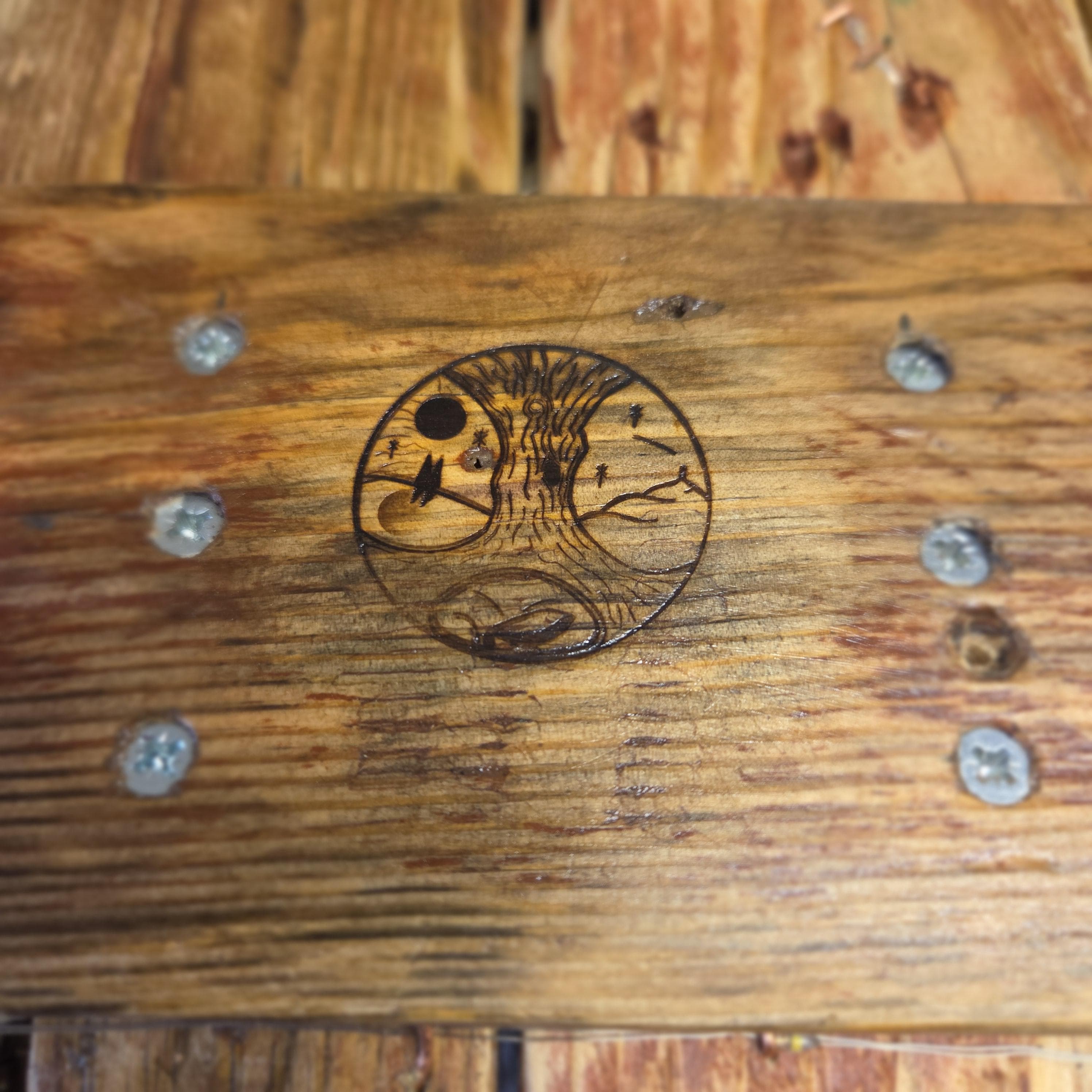 Rustic Wood Slice Wall Art, made in Wotton-under-Edge, Gloucestershire, by Bough & Burrow - View 8