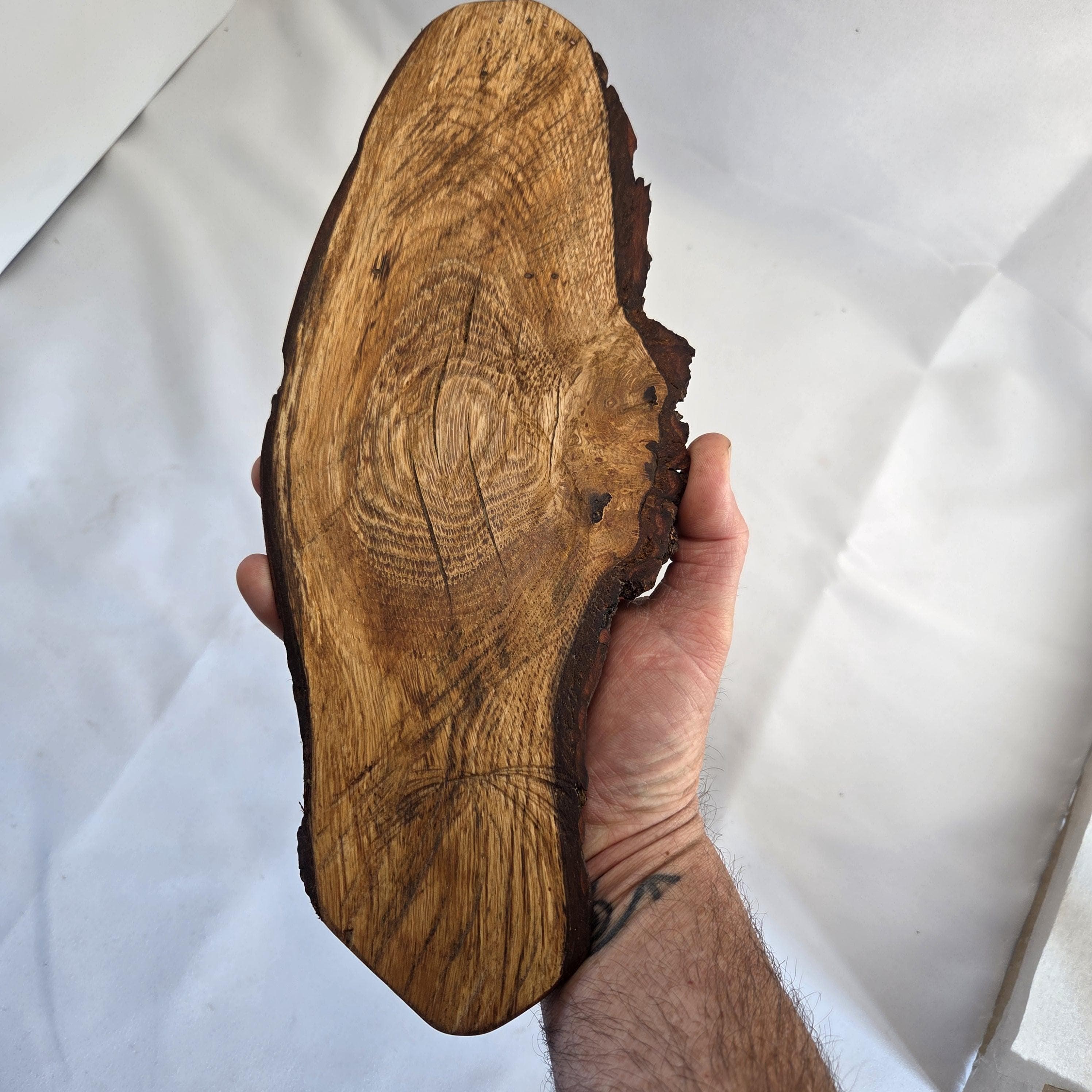 Storm-Fallen Oak 3 Tealight Holder, made in Wotton-under-Edge, Gloucestershire, by Bough & Burrow - View 10