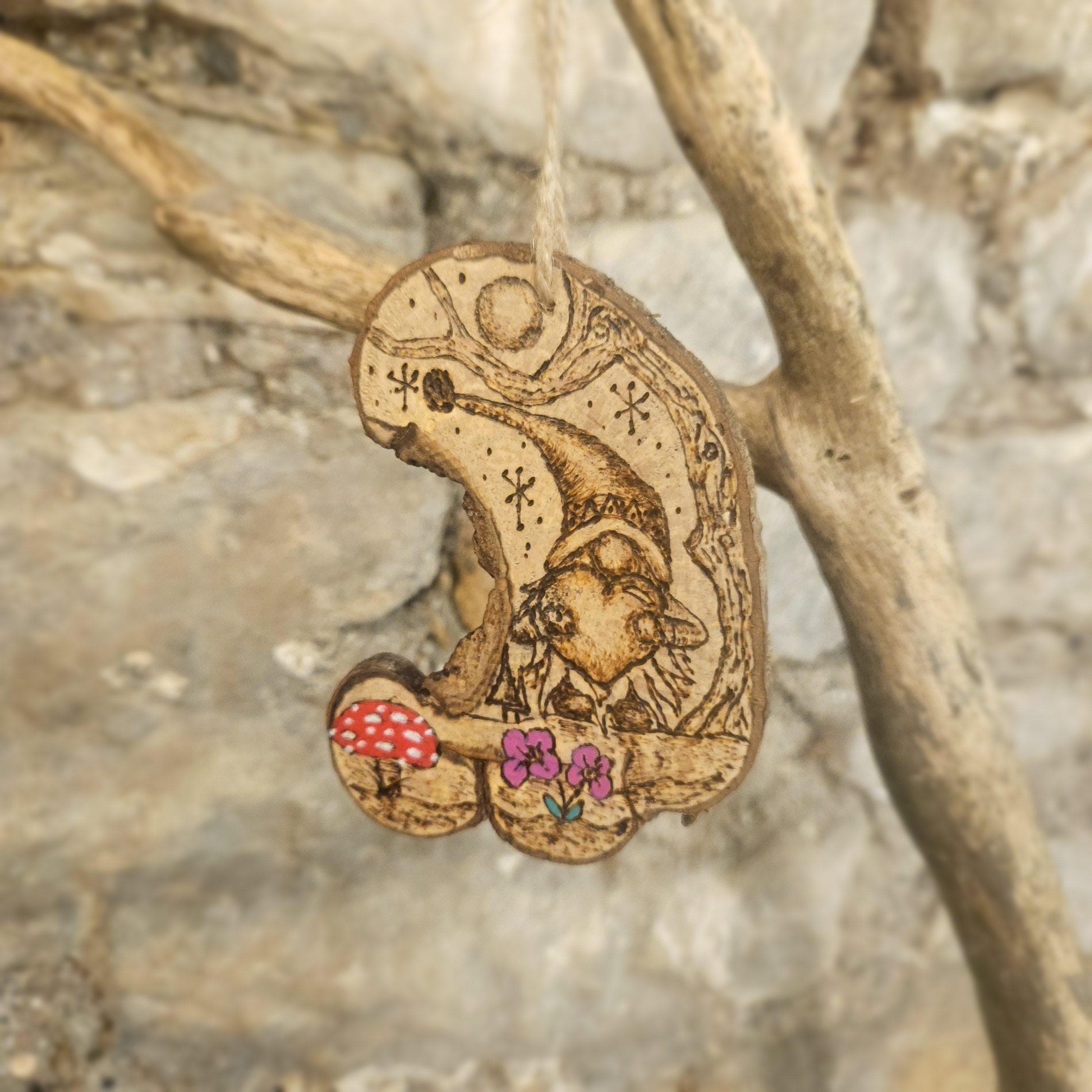 Hazel Wood Keepsake: Woodland Gonk with Heart, Hazel, Hazel, made in Wotton-under-Edge, Gloucestershire, by Bough & Burrow - View 7