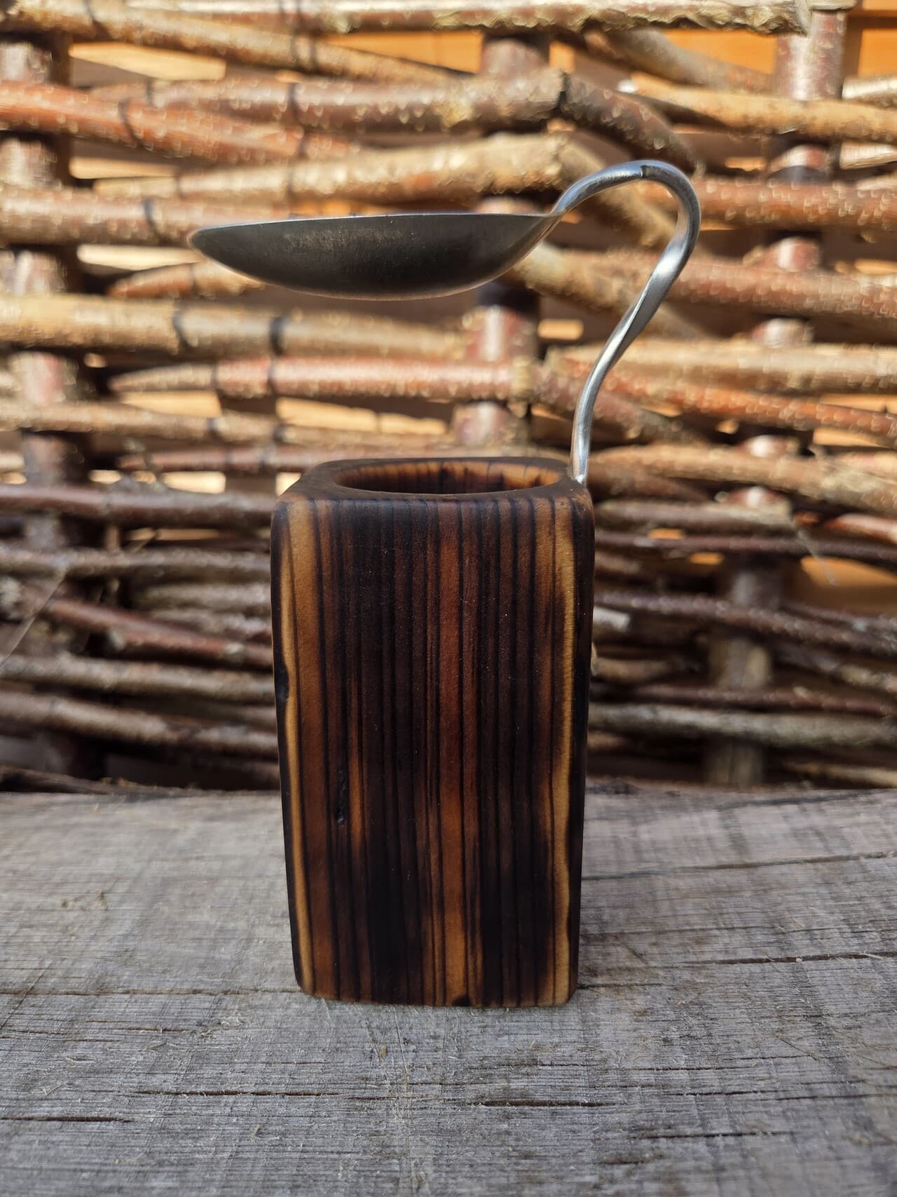 Vintage Spoon Oil & Wax Melt Burner | OWB-002, Copper Wire, made in Wotton-under-Edge, Gloucestershire, by Bough & Burrow - View 4