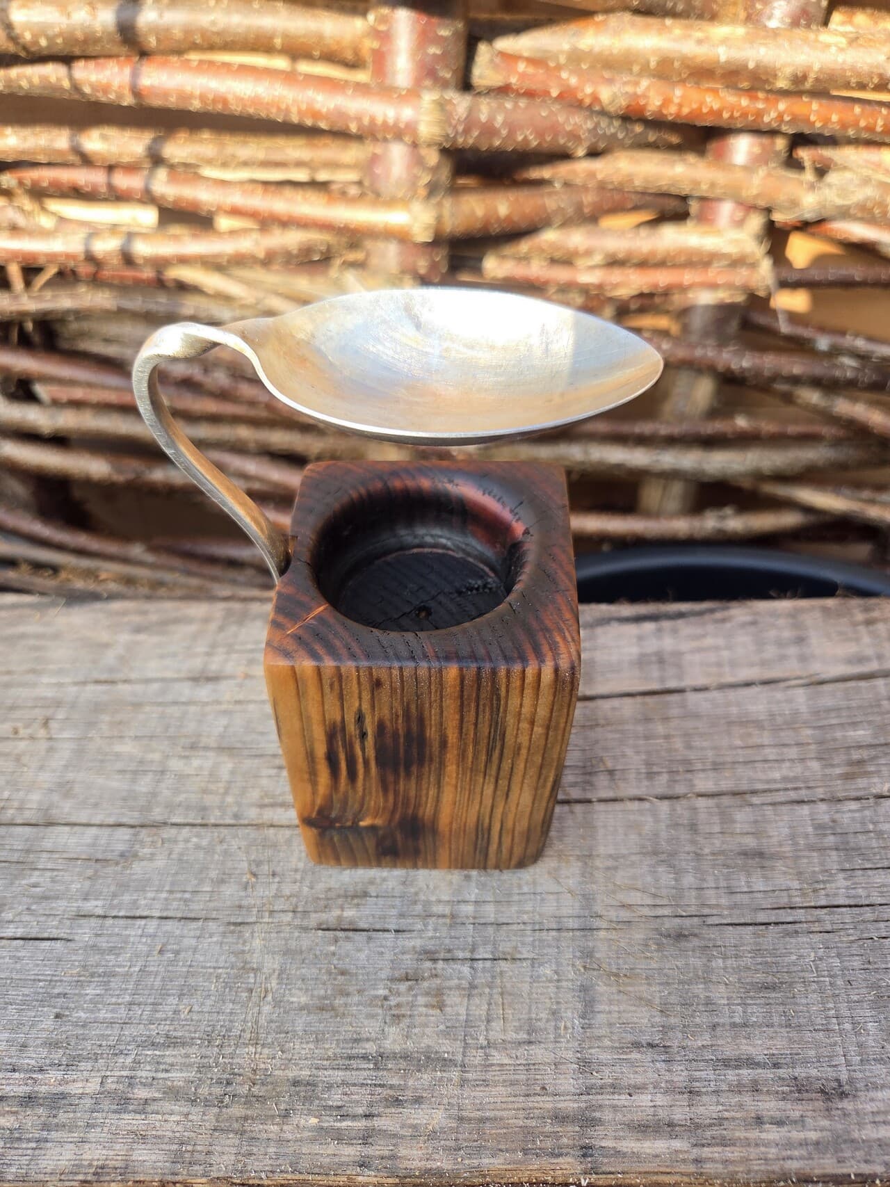 Vintage Spoon Oil & Wax Melt Burner | OWB-003, Copper Wire, made in Wotton-under-Edge, Gloucestershire, by Bough & Burrow - View 7