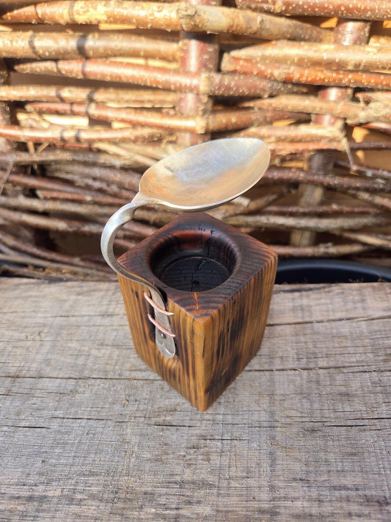 Vintage Spoon Oil & Wax Melt Burner | OWB-003, Copper Wire, made in Wotton-under-Edge, Gloucestershire, by Bough & Burrow - View 8