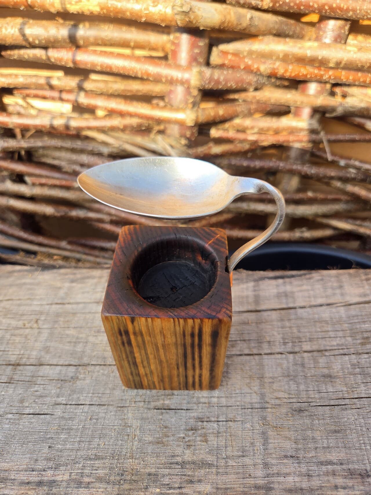 Vintage Spoon Oil & Wax Melt Burner | OWB-003, Copper Wire, made in Wotton-under-Edge, Gloucestershire, by Bough & Burrow - View 10