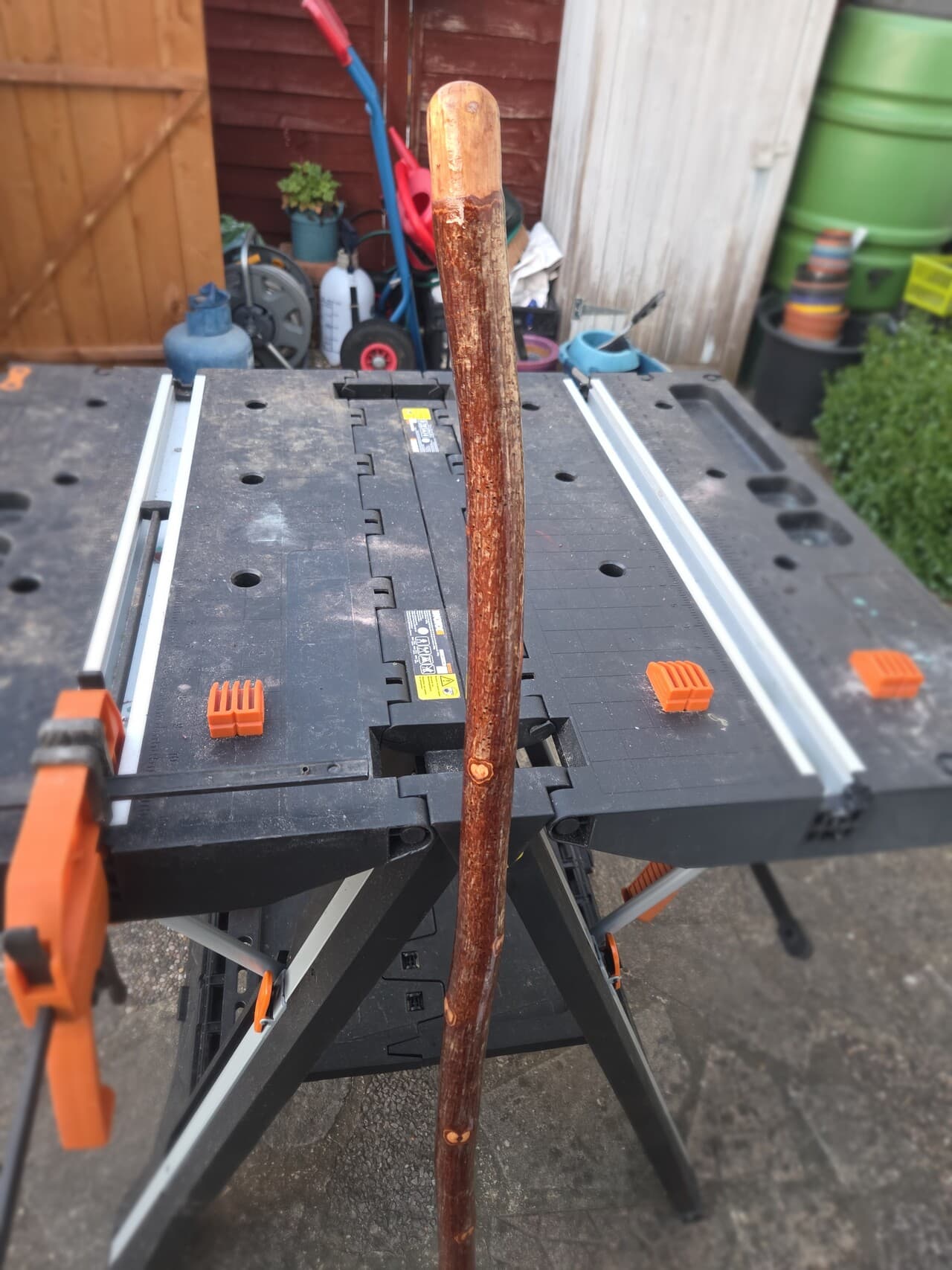 Hazel Hiking Stick with Kintsugi Repair | HS-003, Hazel, made in Wotton-under-Edge, Gloucestershire, by Bough & Burrow - View 5