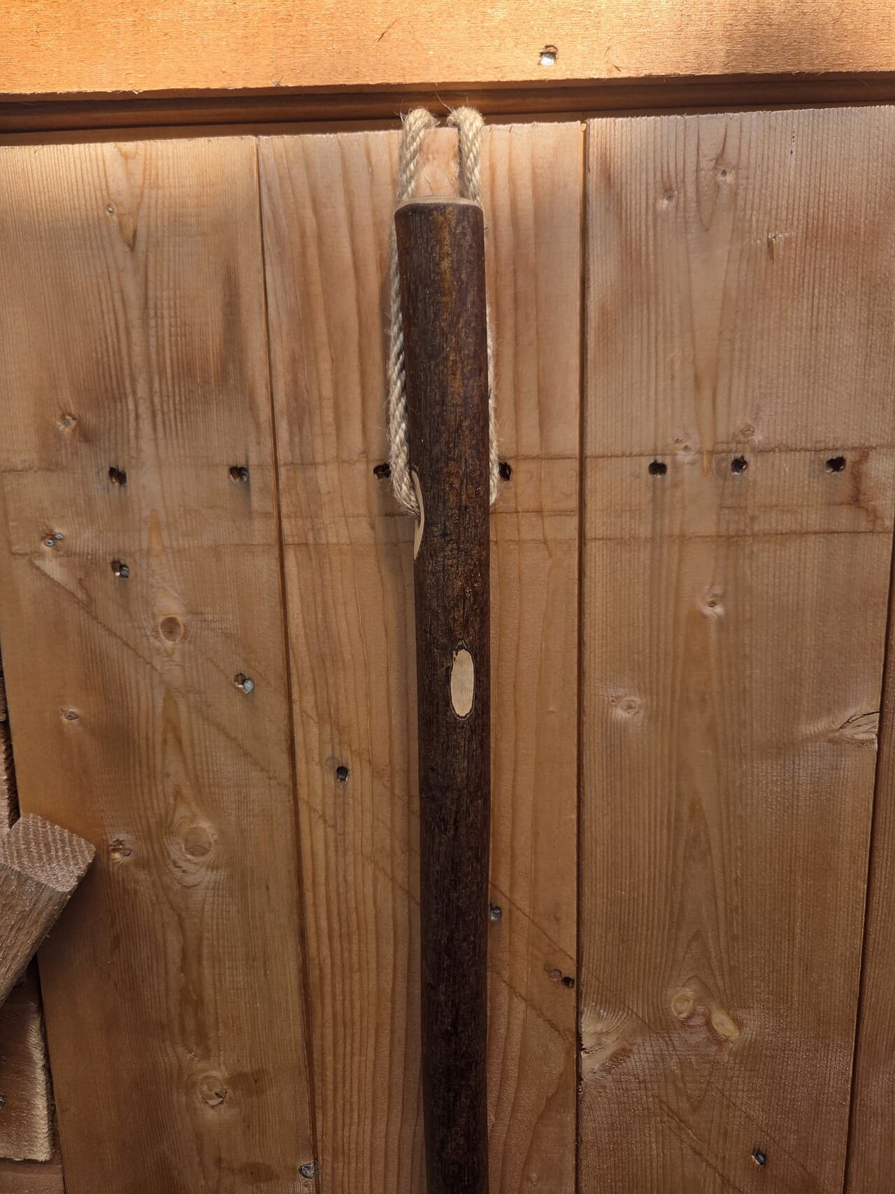 Small Hazel Hiking Stick with Compass | HS-005, Hazel, made in Wotton-under-Edge, Gloucestershire, by Bough & Burrow - View 2
