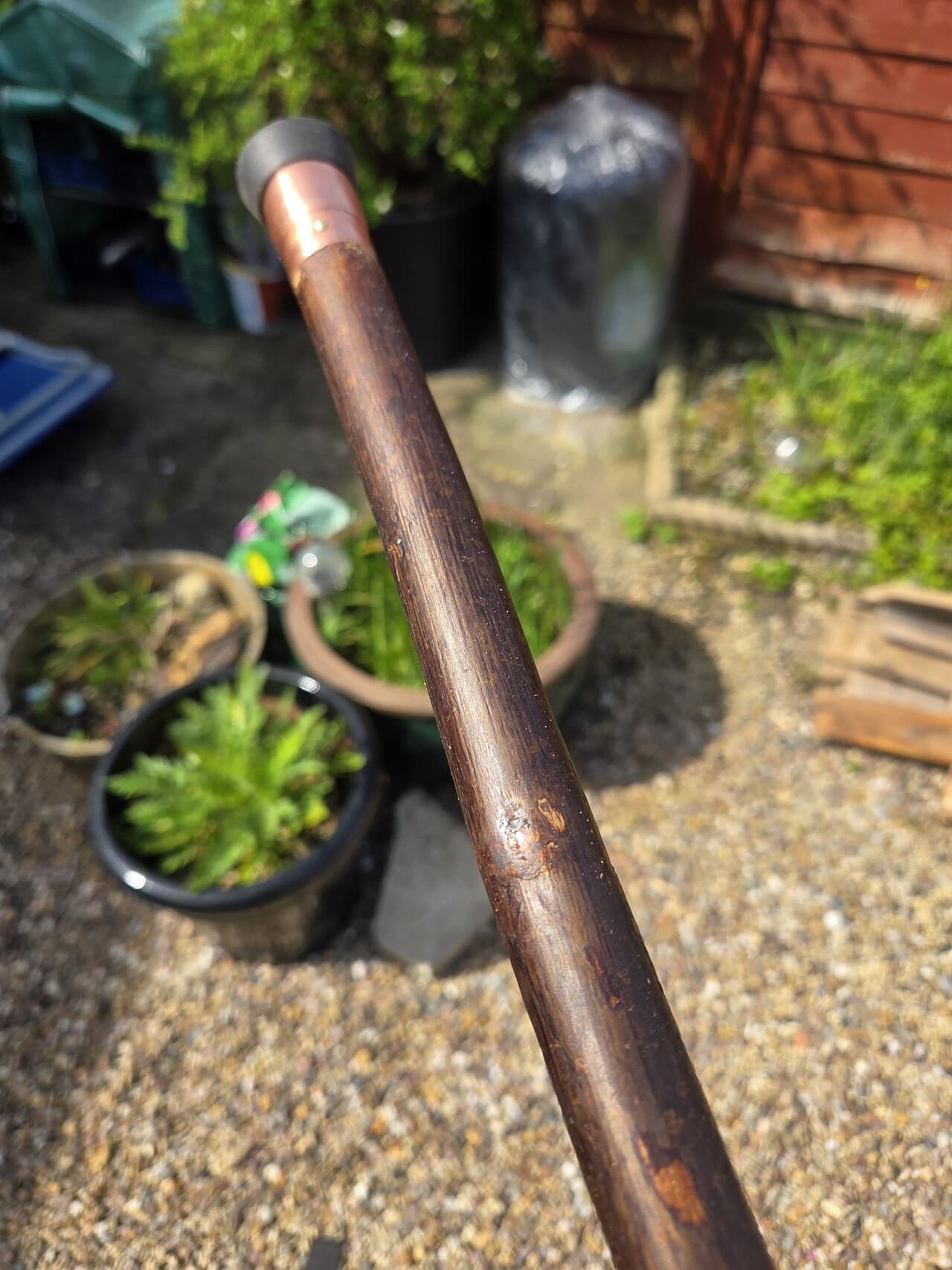 Small Hazel Hiking Stick with Compass | HS-005, Hazel, made in Wotton-under-Edge, Gloucestershire, by Bough & Burrow - View 14
