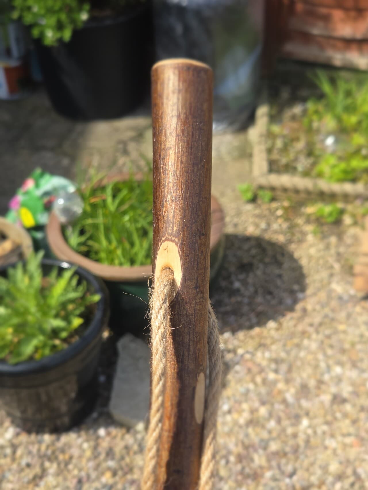 Small Hazel Hiking Stick with Compass | HS-005, Hazel, made in Wotton-under-Edge, Gloucestershire, by Bough & Burrow - View 8