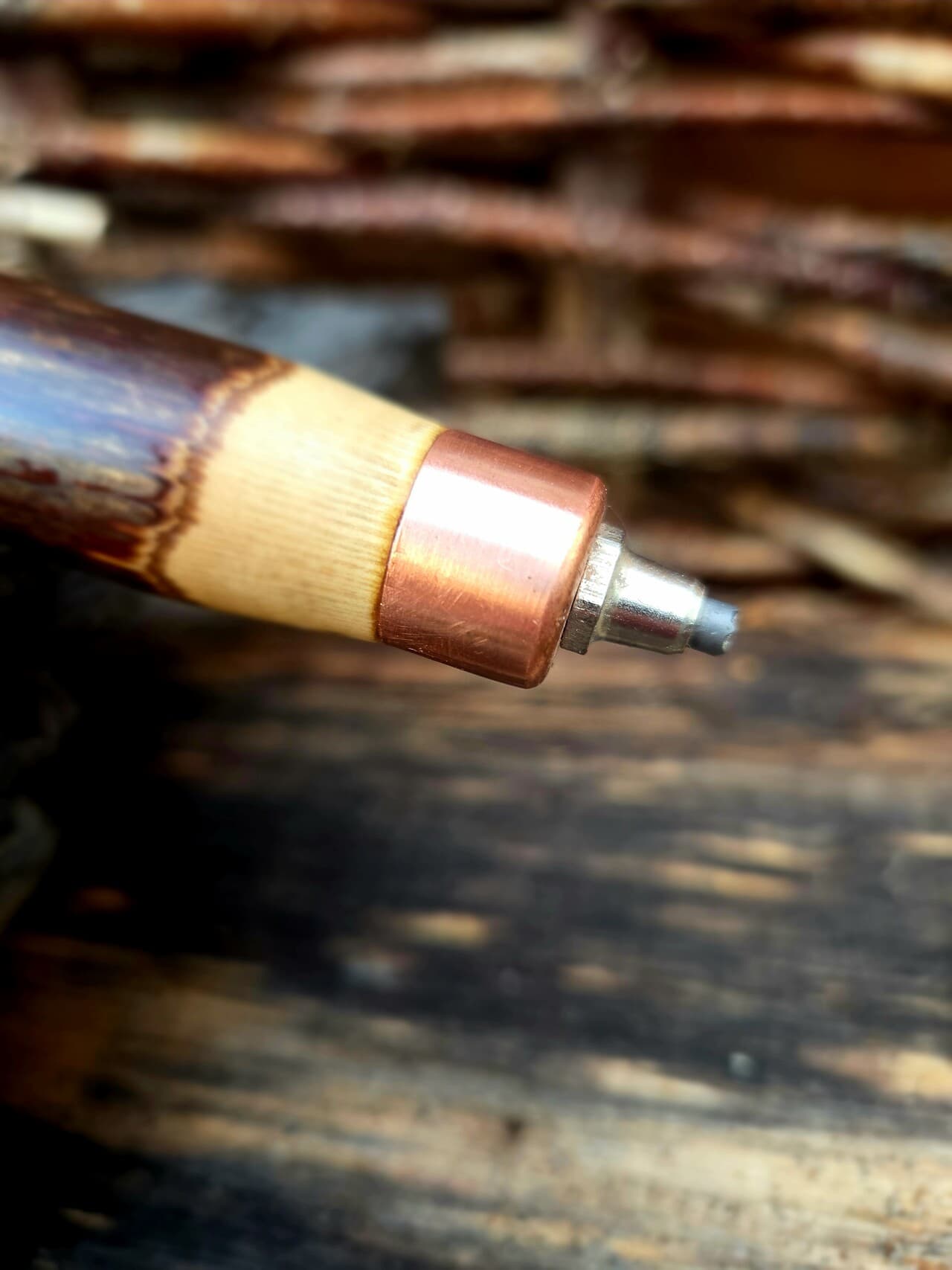 Scottish Hazel Hiking Stick with Heart Detailing | HS-006, Hazel, Hazel, made in Wotton-under-Edge, Gloucestershire, by Bough & Burrow - View 4