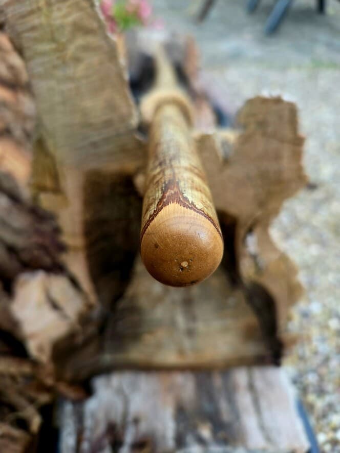 Slender Hazel Hiking Stick | HS-004, Hazel, made in Wotton-under-Edge, Gloucestershire, by Bough & Burrow - View 3