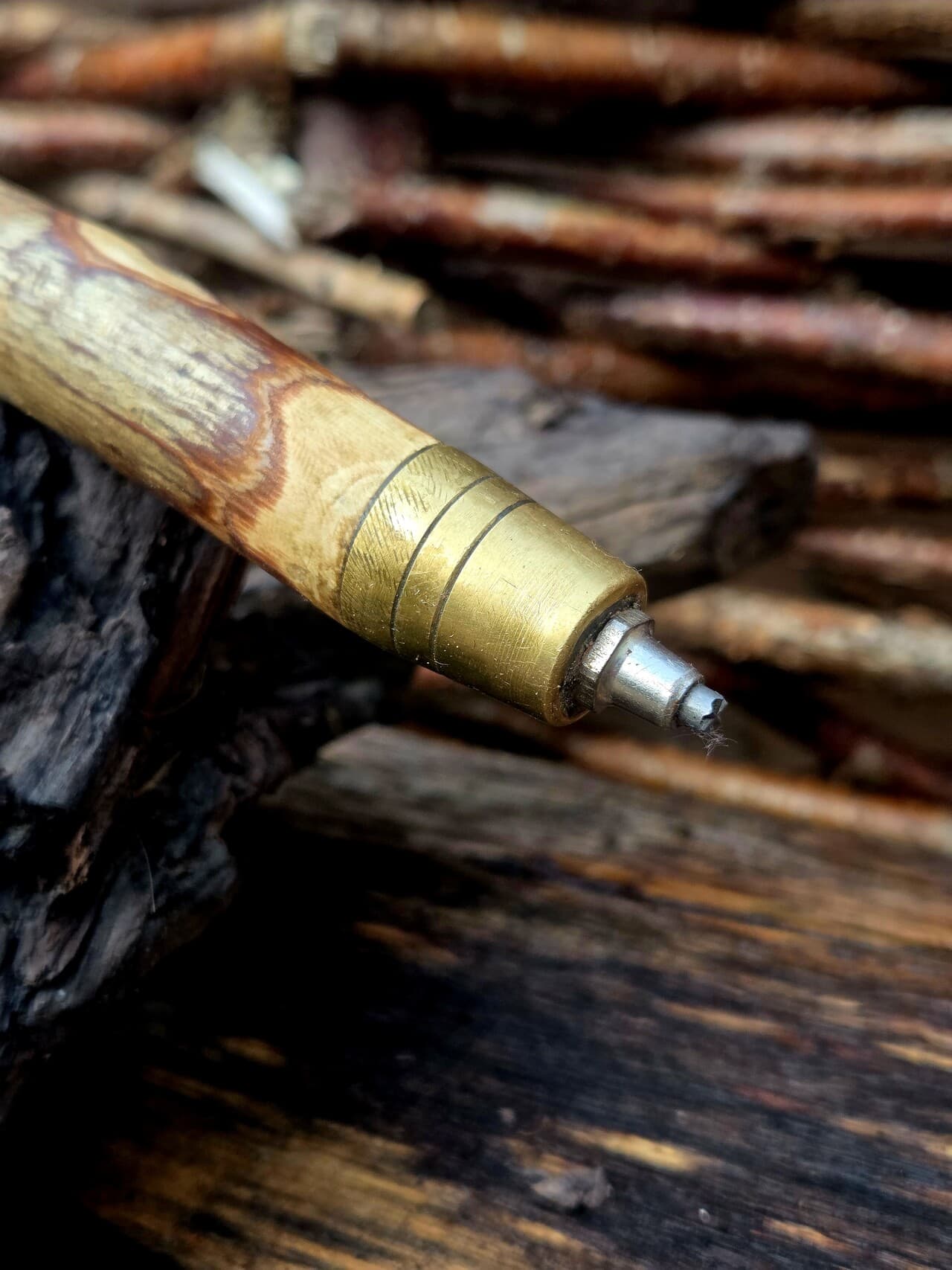 Slender Hazel Hiking Stick | HS-004, Hazel, made in Wotton-under-Edge, Gloucestershire, by Bough & Burrow - View 5