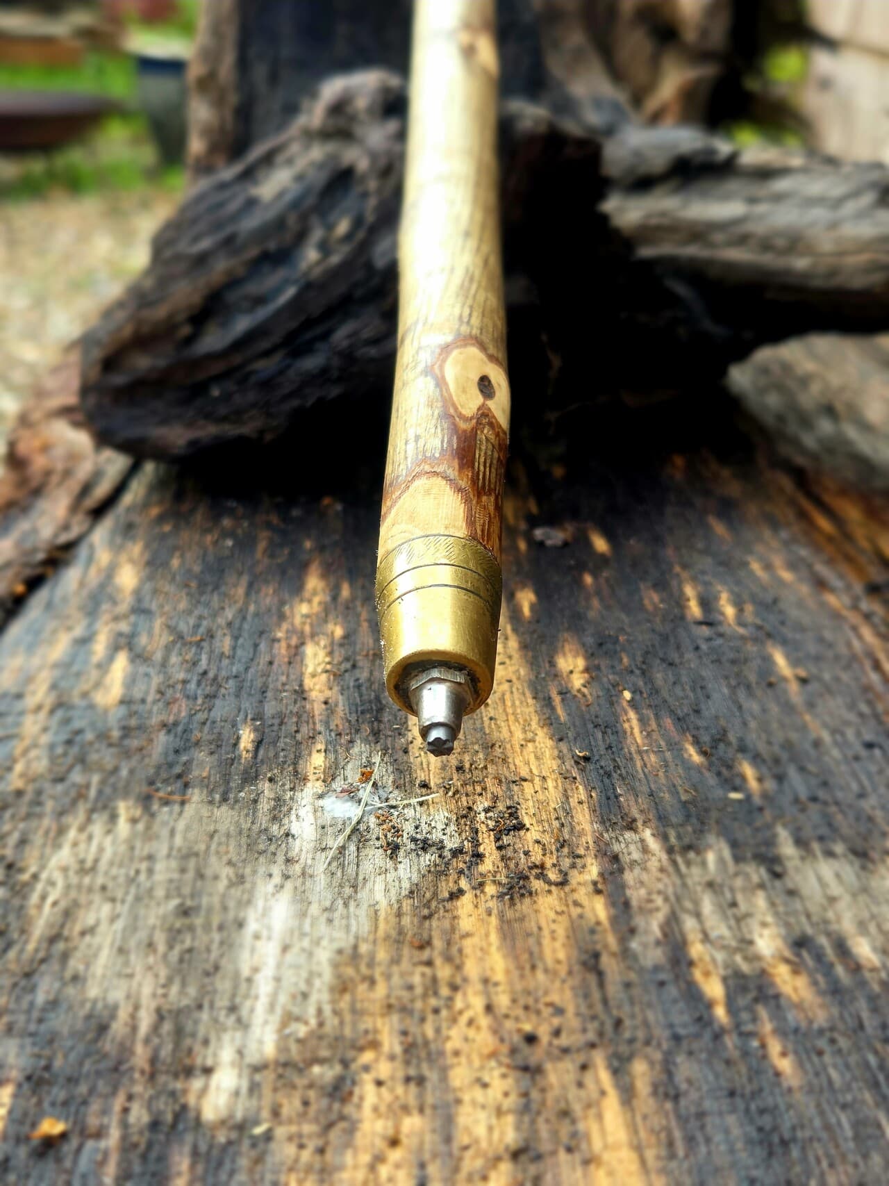 Slender Hazel Hiking Stick | HS-004, Hazel, made in Wotton-under-Edge, Gloucestershire, by Bough & Burrow - View 6