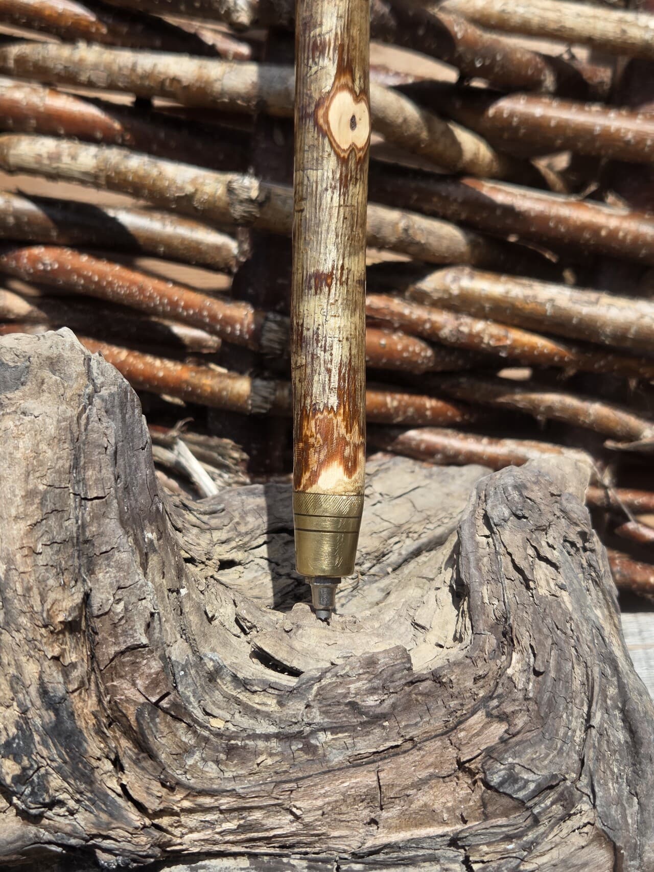 Slender Hazel Hiking Stick | HS-004, Hazel, made in Wotton-under-Edge, Gloucestershire, by Bough & Burrow - View 7