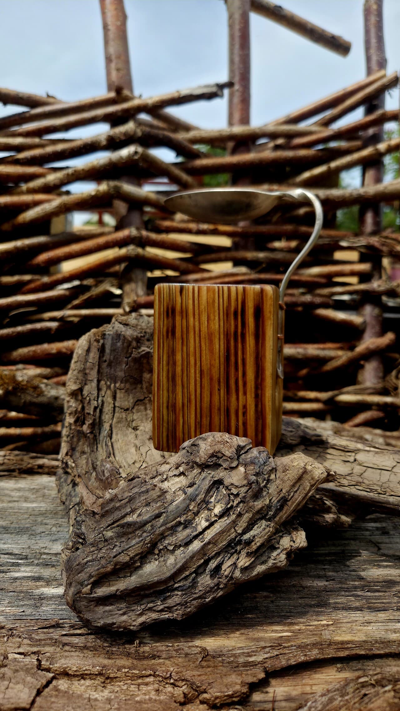 Vintage Spoon Oil & Wax Melt Burner | OWB-003, Copper Wire, made in Wotton-under-Edge, Gloucestershire, by Bough & Burrow - View 4