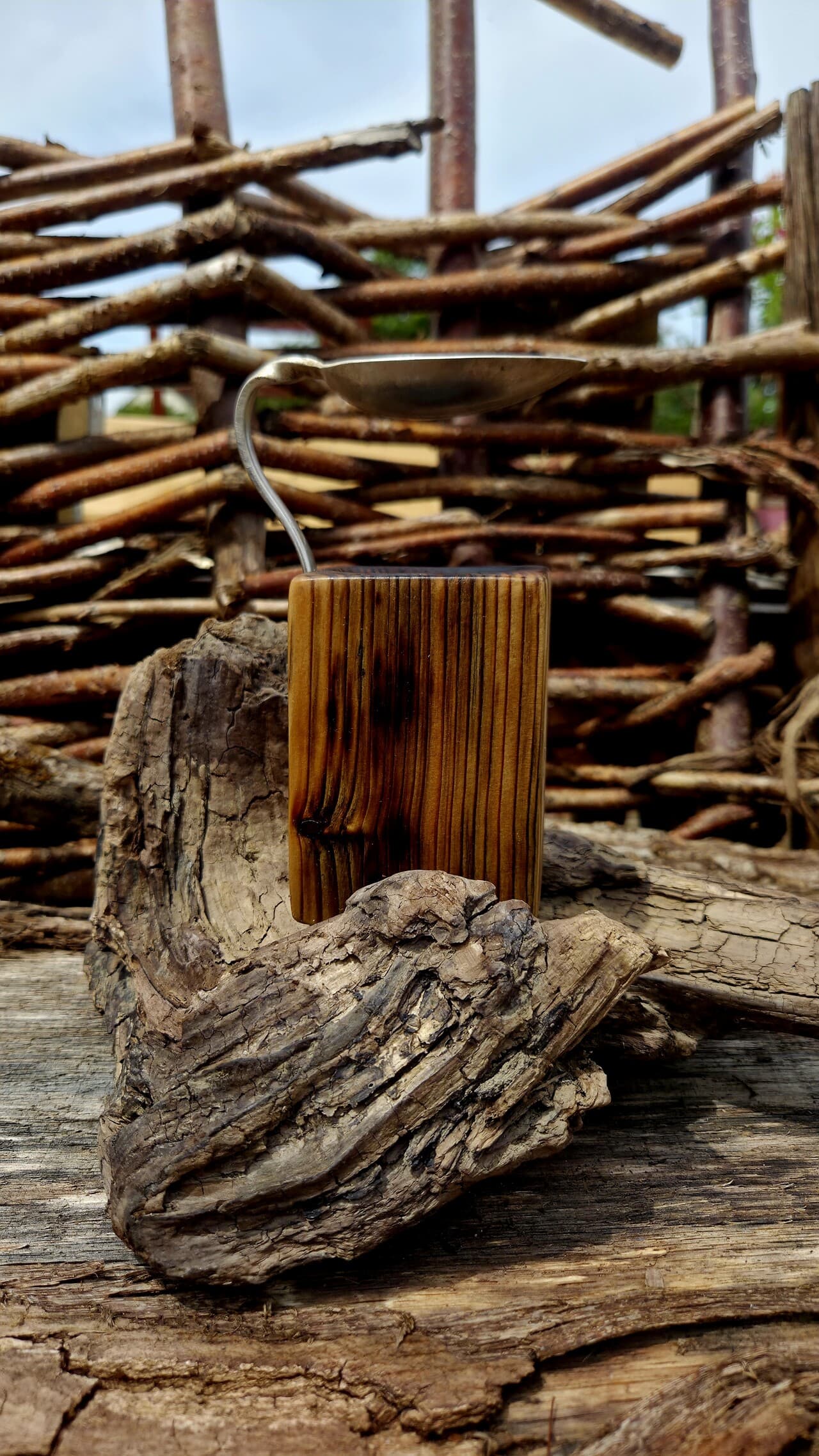 Vintage Spoon Oil & Wax Melt Burner | OWB-003, Copper Wire, made in Wotton-under-Edge, Gloucestershire, by Bough & Burrow - View 5
