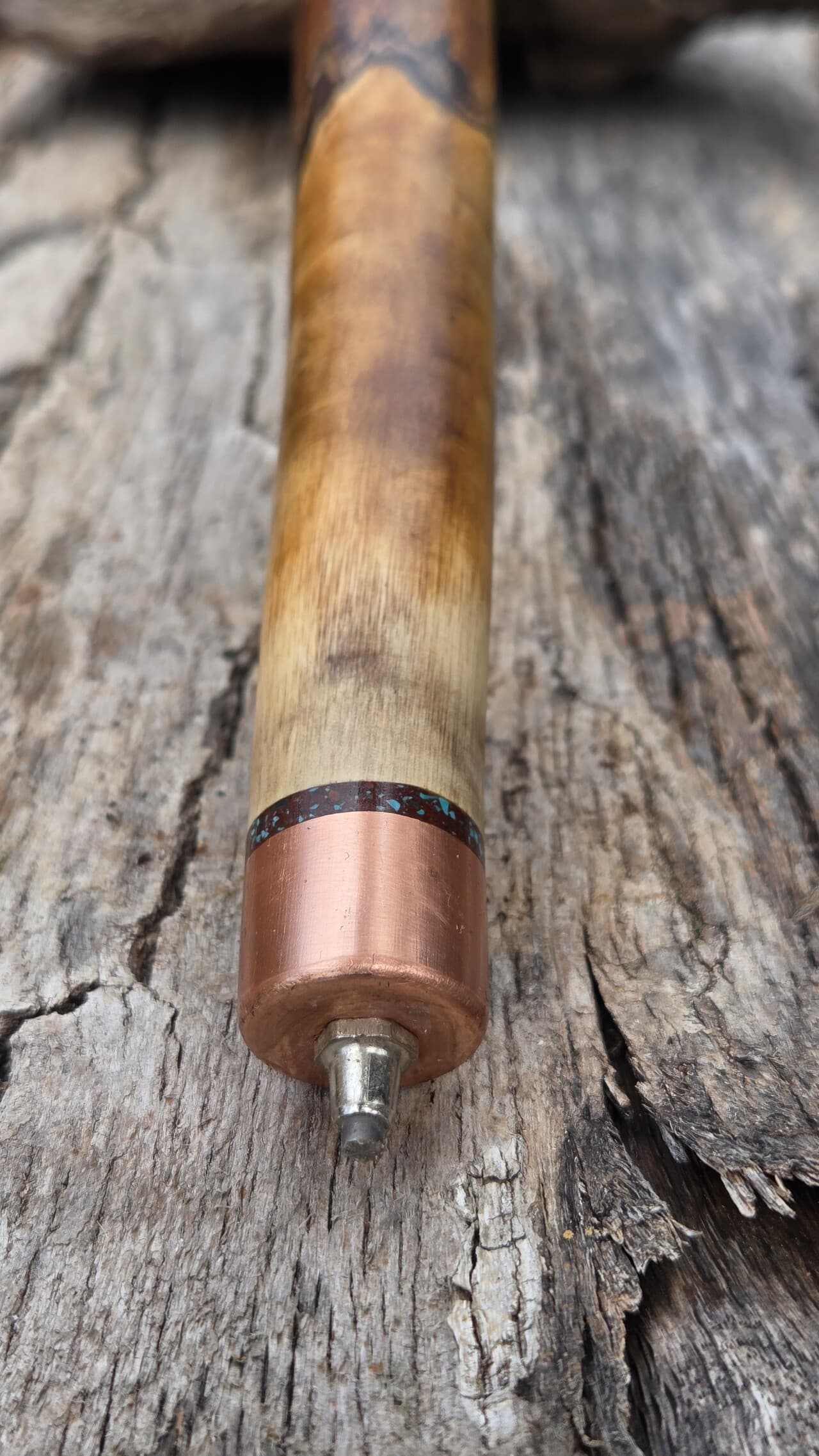 Hazel Hiking Stick with Wood Spirit | HS-010, Hazel, made in Wotton-under-Edge, Gloucestershire, by Bough & Burrow - View 15