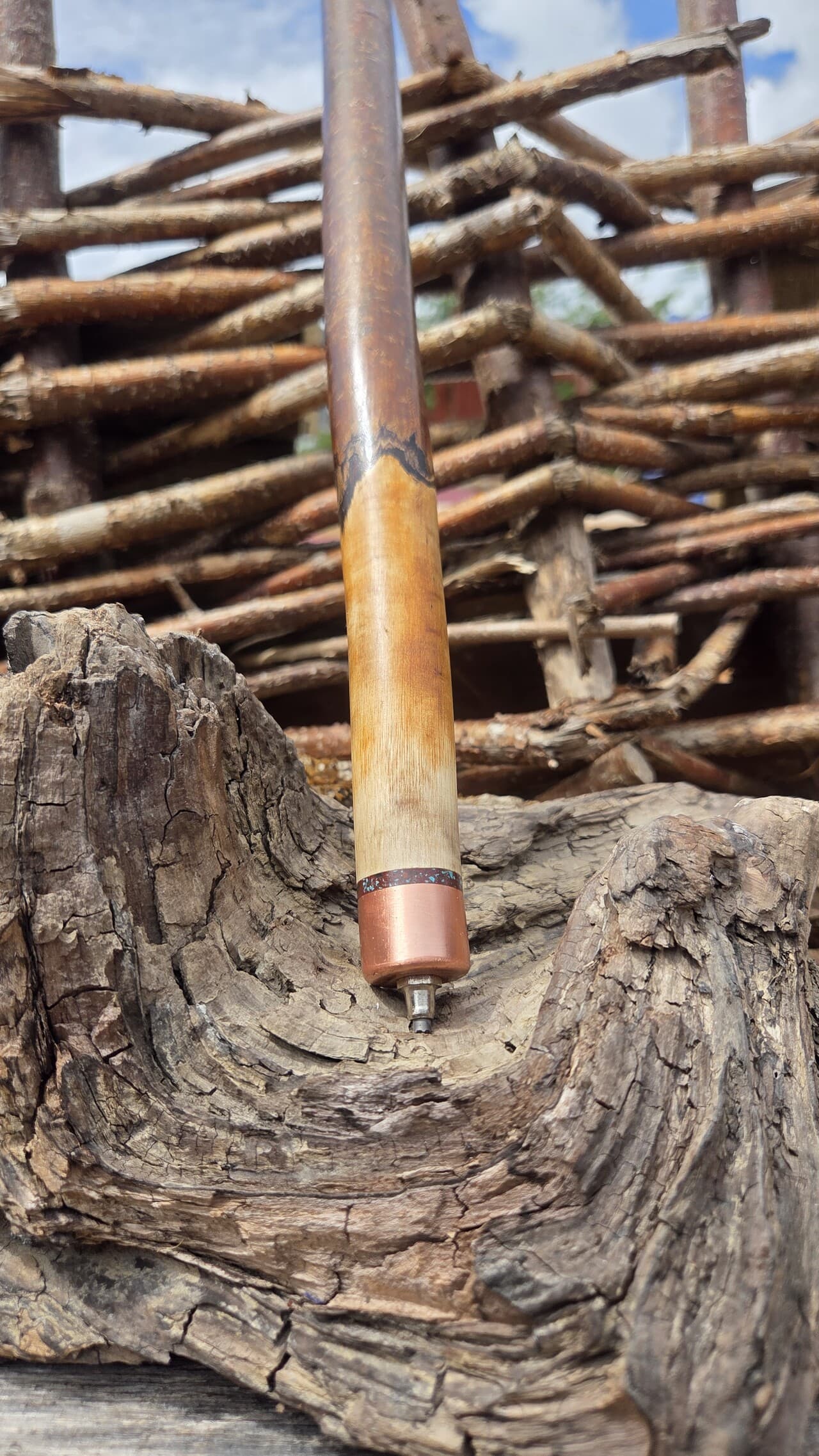 Hazel Hiking Stick with Wood Spirit | HS-010, Hazel, made in Wotton-under-Edge, Gloucestershire, by Bough & Burrow - View 17
